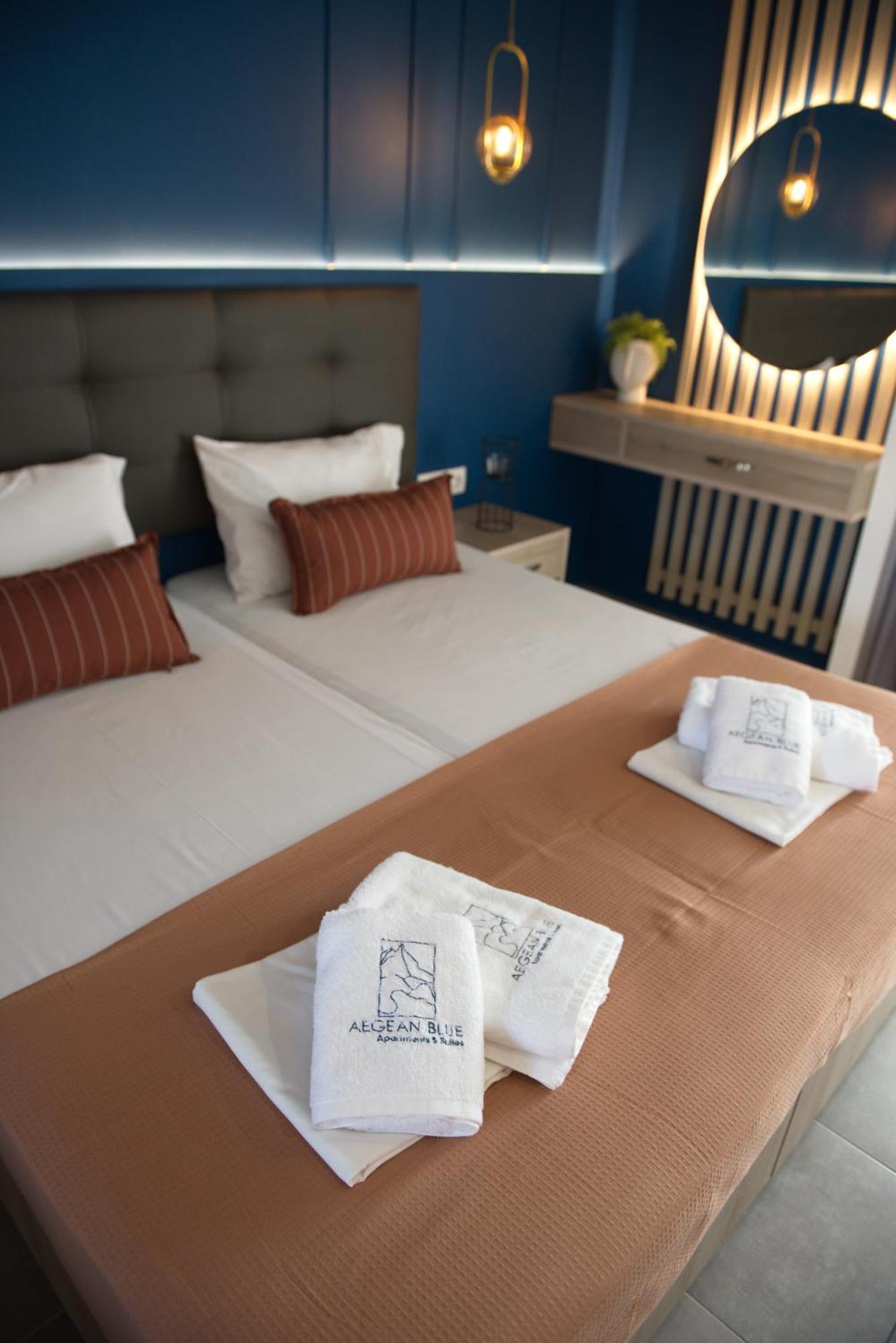 Aegean Blue Apartments & Suites Λεπτοκαρυά Δωμάτιο φωτογραφία