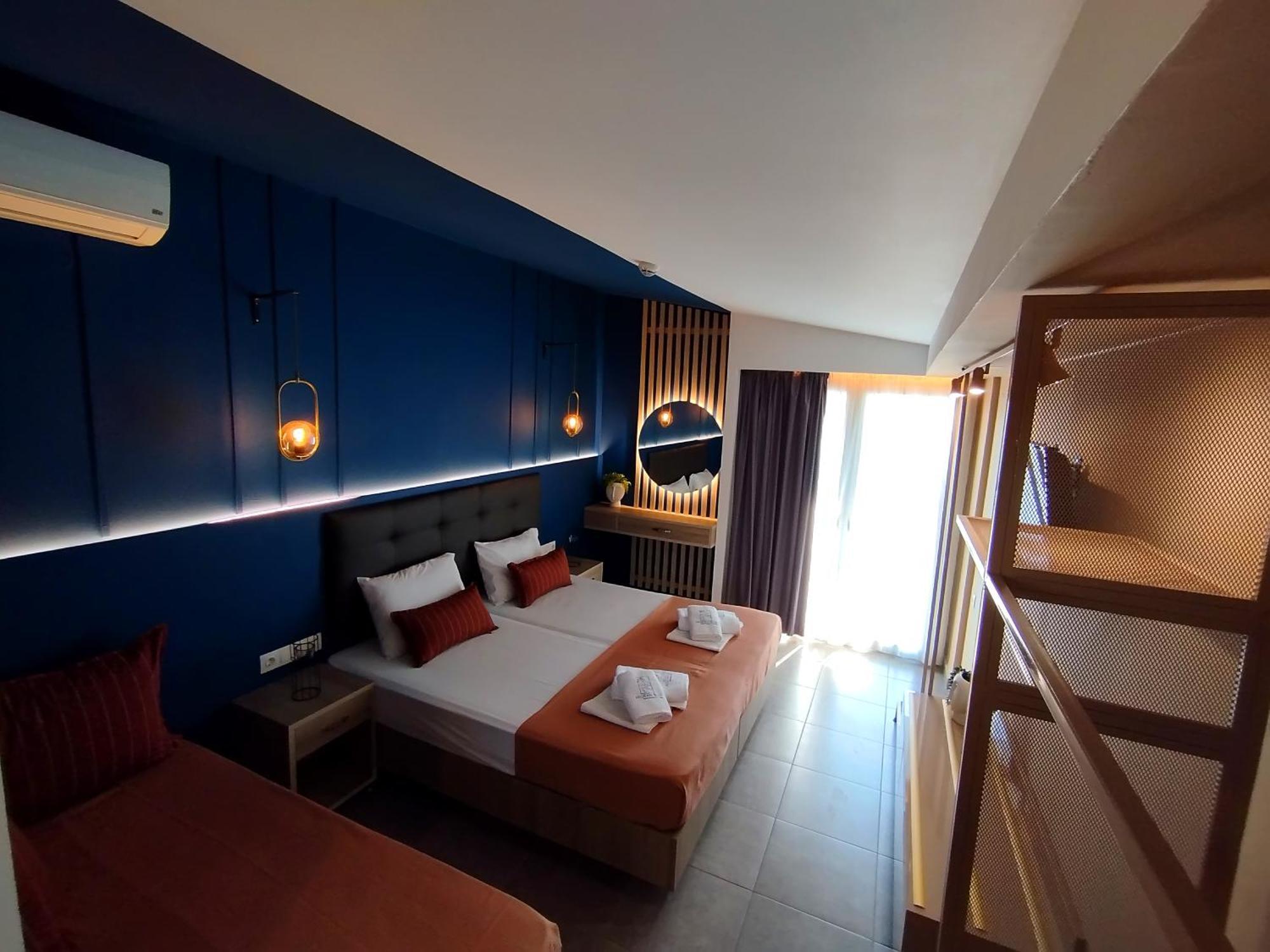 Aegean Blue Apartments & Suites Λεπτοκαρυά Δωμάτιο φωτογραφία