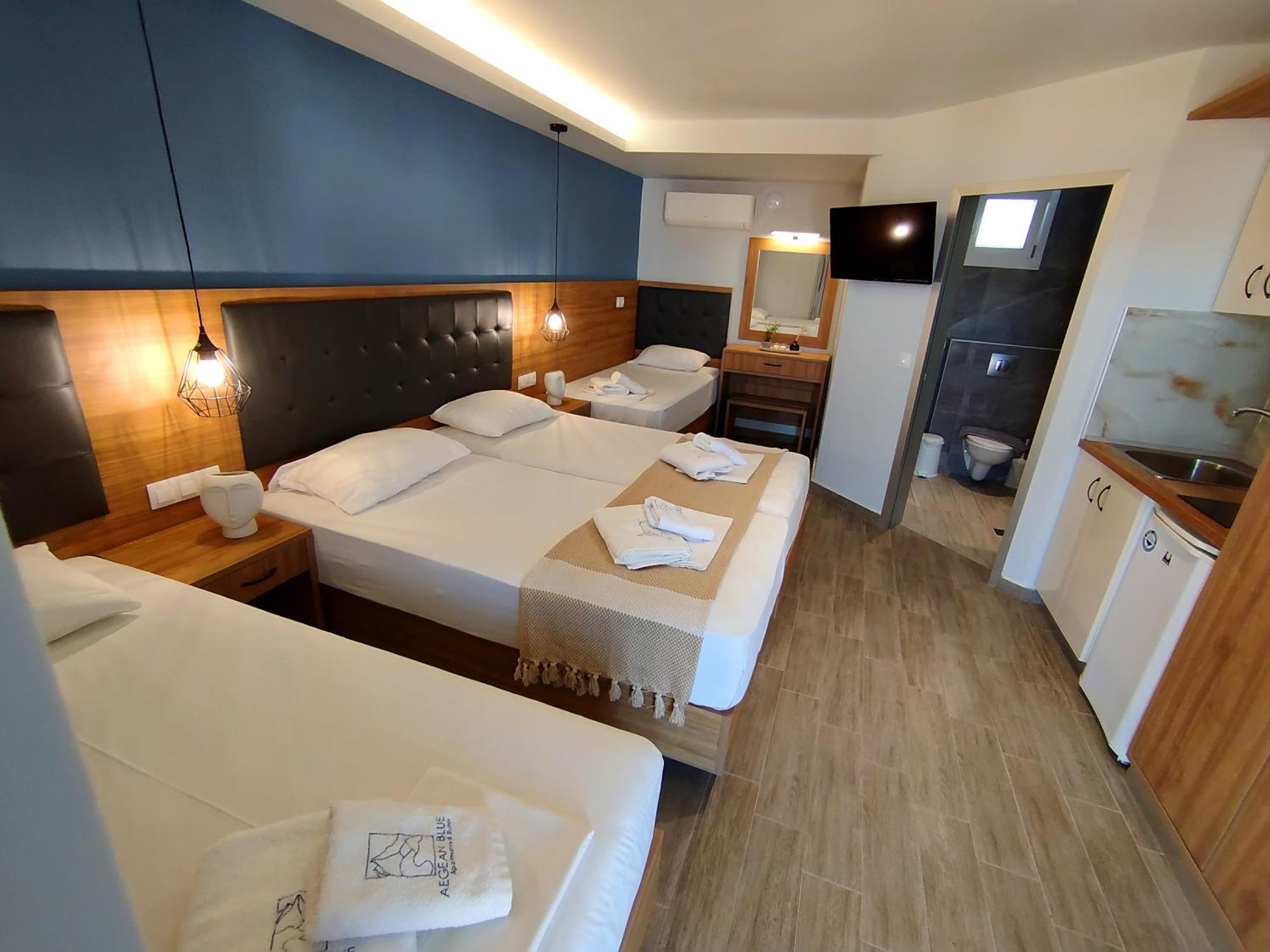 Aegean Blue Apartments & Suites Λεπτοκαρυά Εξωτερικό φωτογραφία